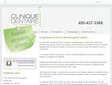 Tablet Screenshot of cliniquedentaireducarrefour.com